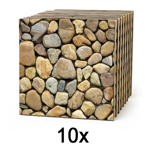 1x 3D wandtegels met steeneffect – peel & stick | STONEBLOCKS
